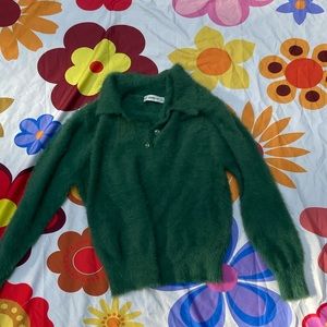 green Zara sweater